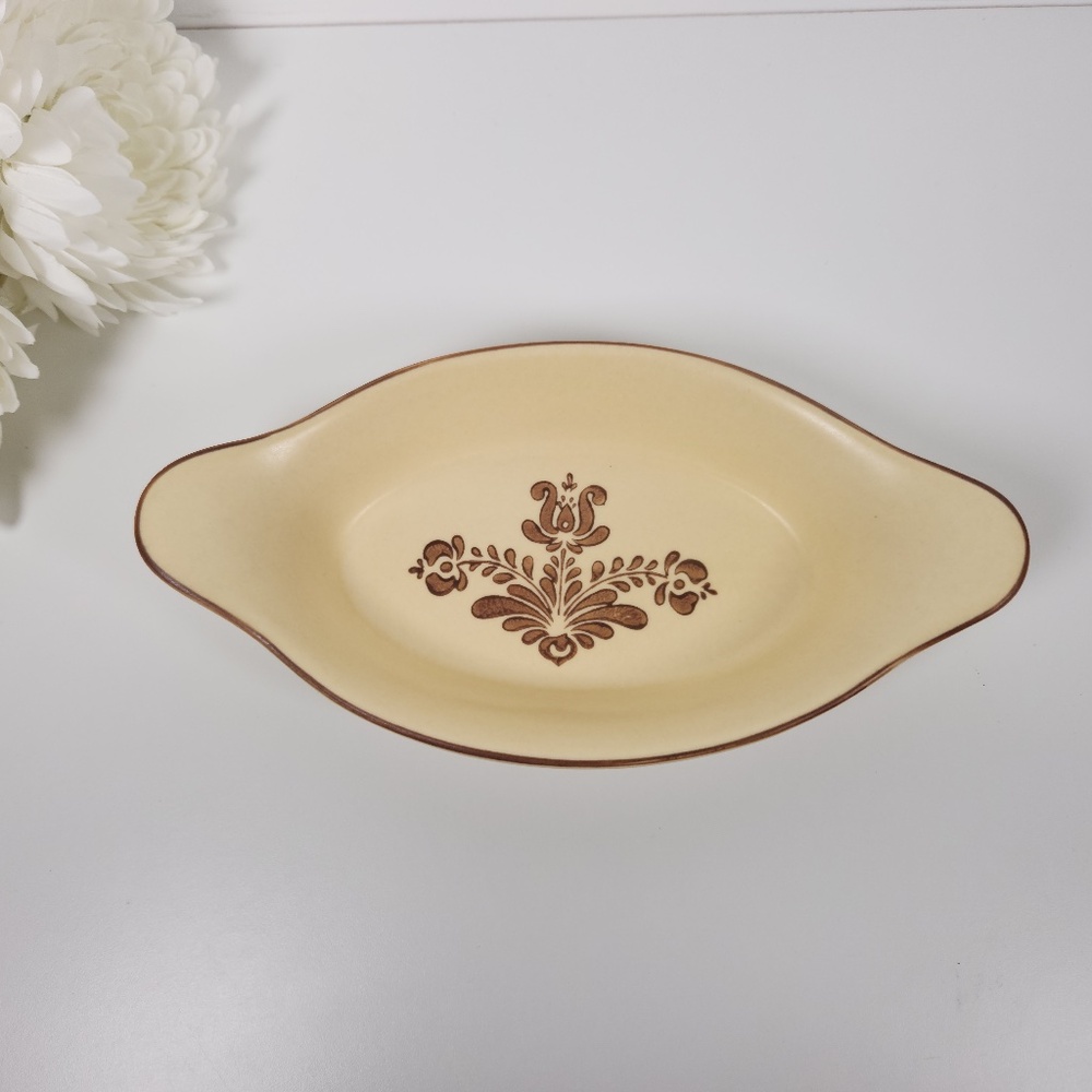 Vintage Pfaltzgraff Village Stoneware Augratin / Gratin Baking Dish #265